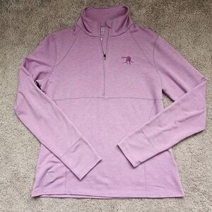 Kate Lord Pink Purple Spyglass Hill Pebble Beach 1/4 Zip Pullover Womens Medium